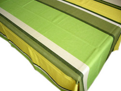 French Basque tablecloth, coated (Biarritz. printemps)